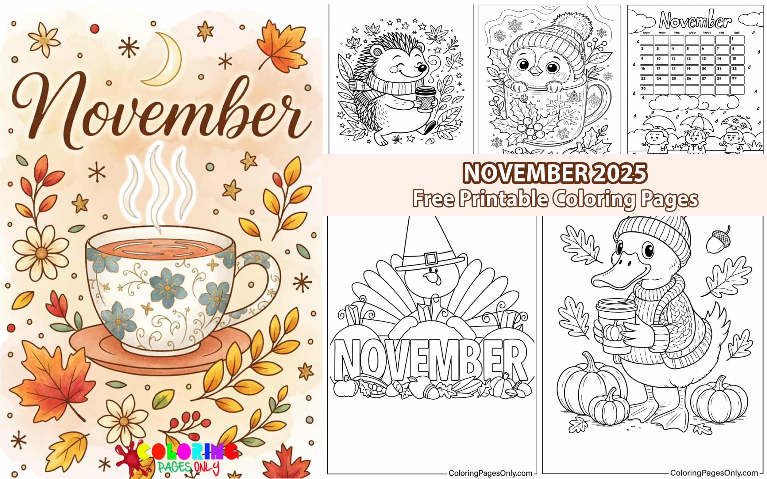 November 2025 Coloring Pages