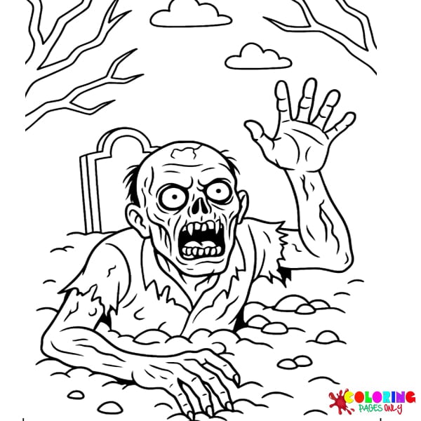 Scary Halloween Coloring Pages