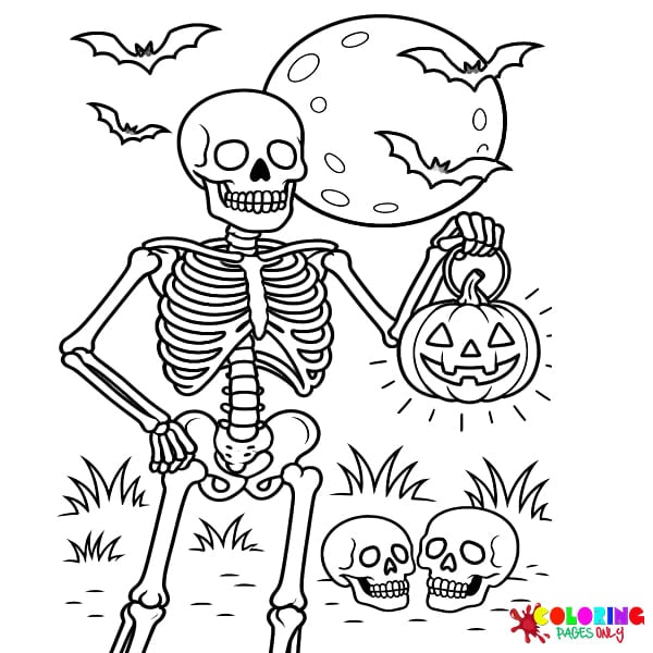Skeleton Coloring Pages