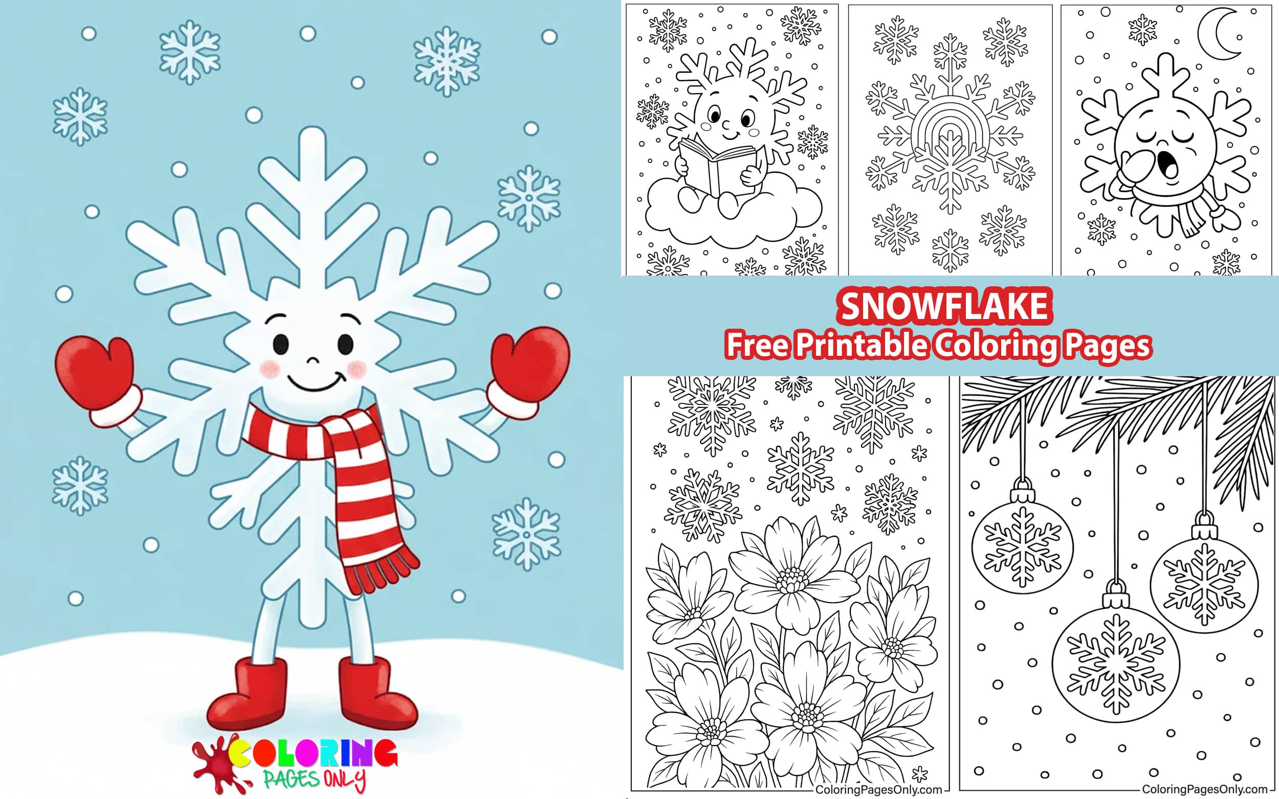 Snowflake Coloring Pages