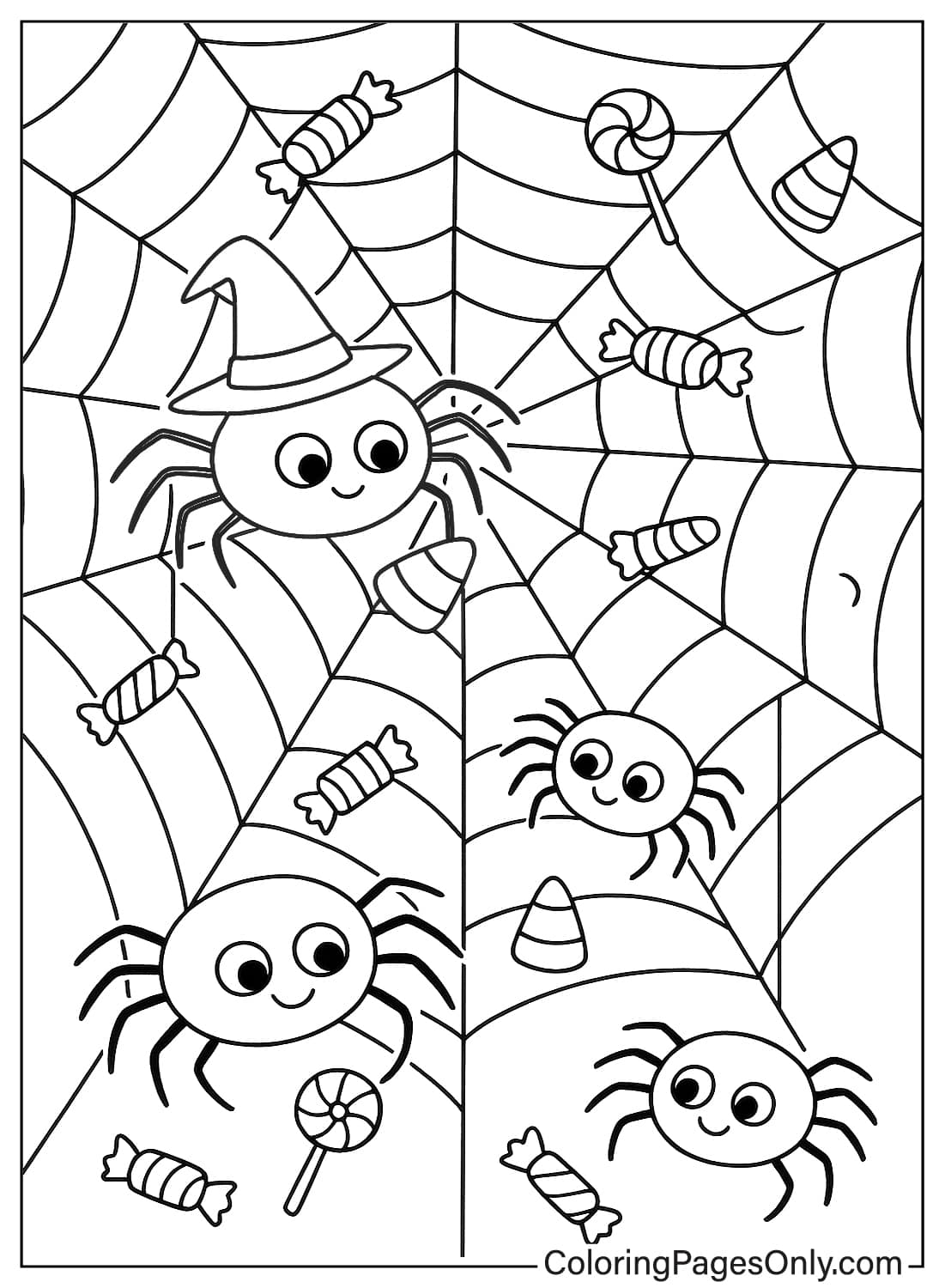Adesivi Halloween Peacoblue: 100 Pezzi In Lamina Oro Con Ragno E Ragnatela (5 Cm)