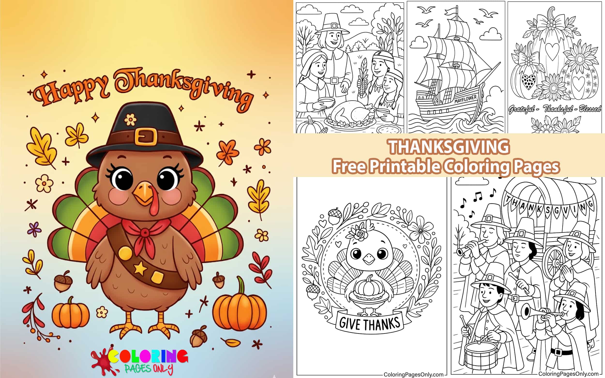 Thanksgiving Coloring Pages