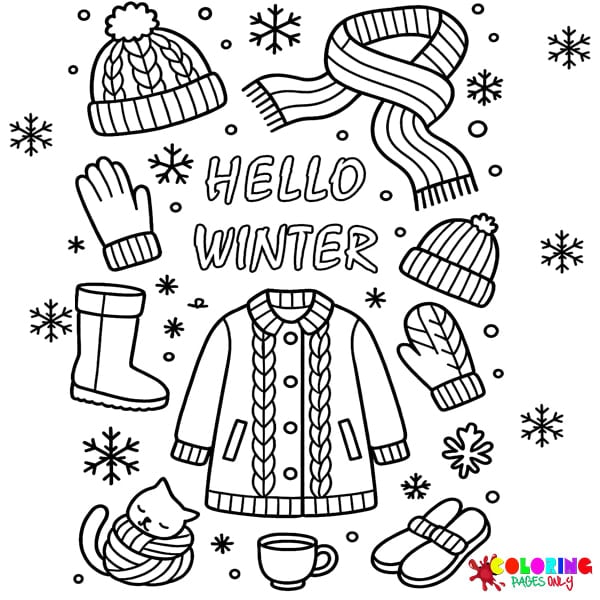 Winter Coloring Pages