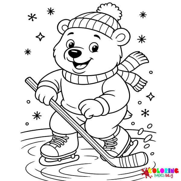 Winter Sports Coloring Pages