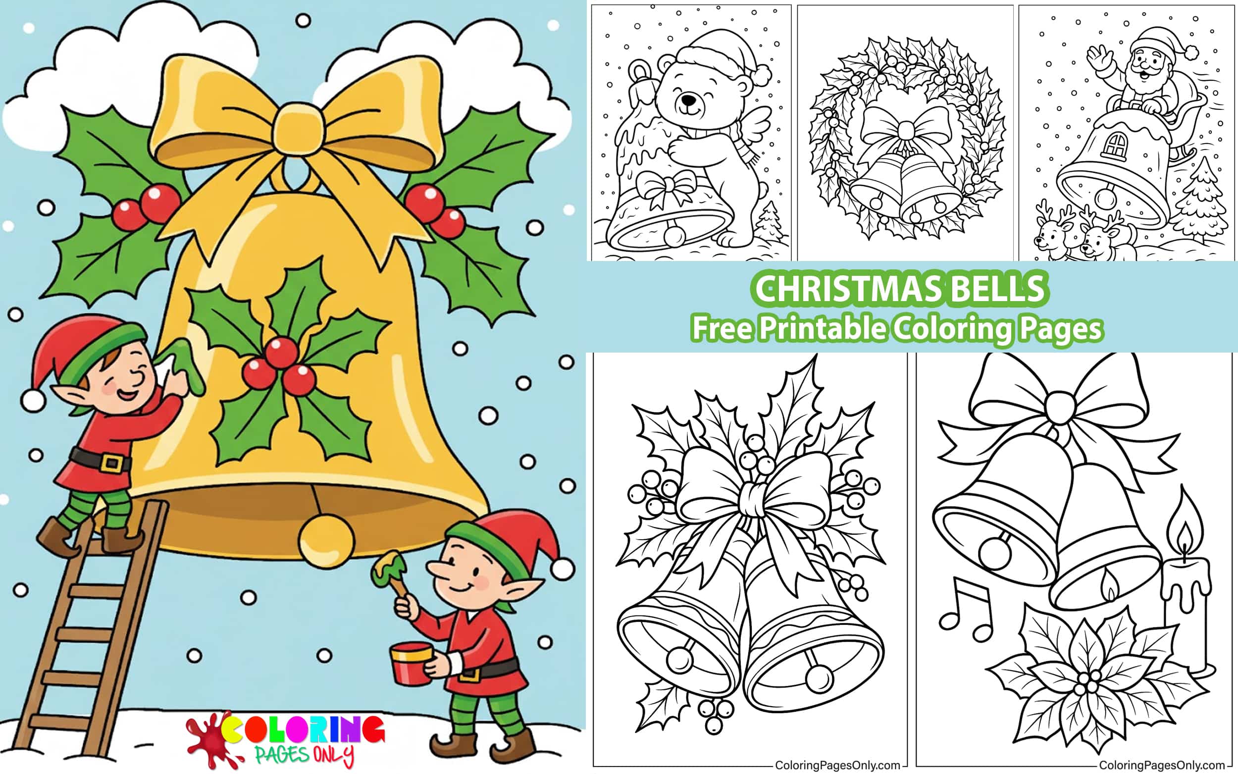 Christmas Bells Coloring Pages