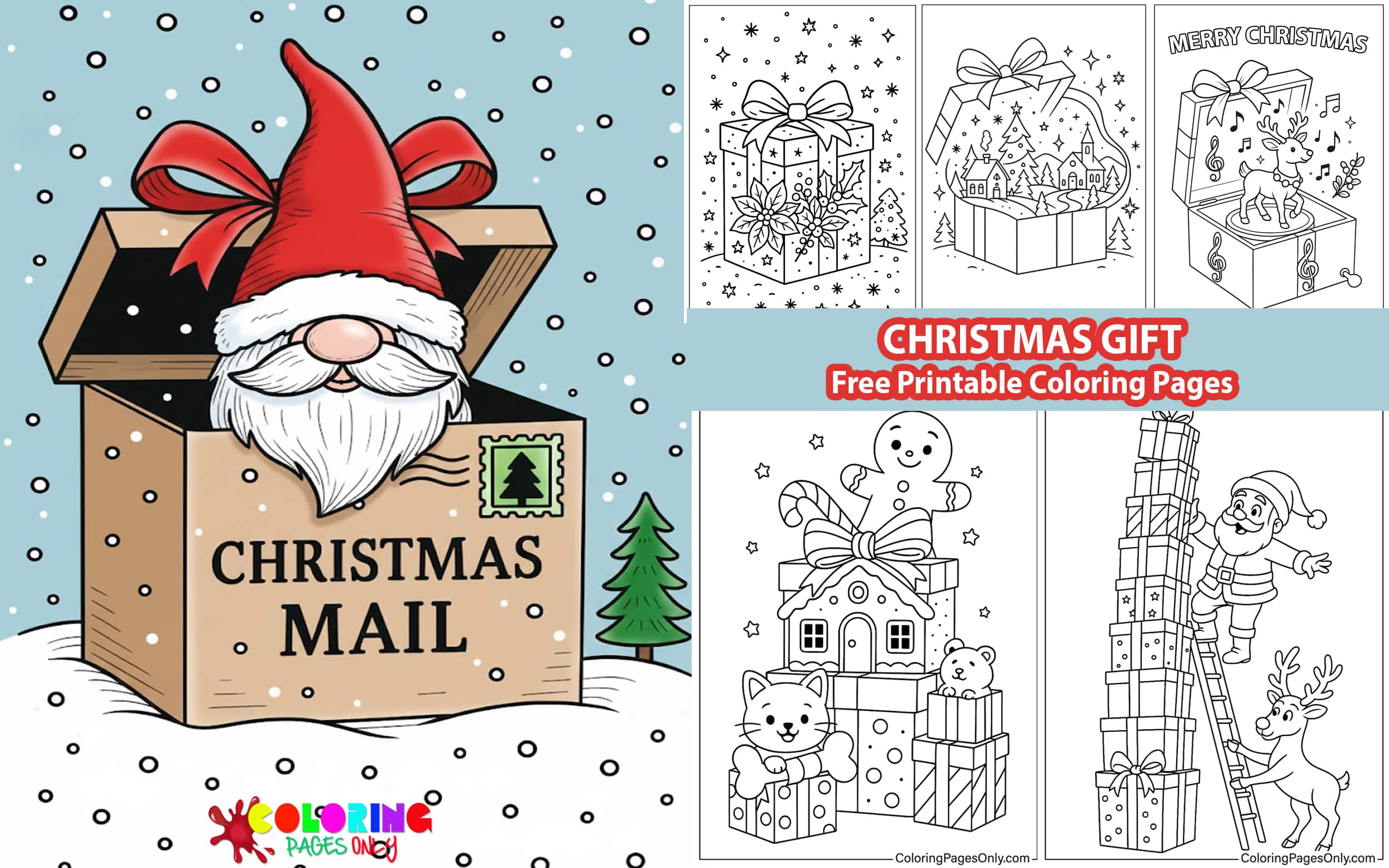 Christmas Gifts Coloring Pages