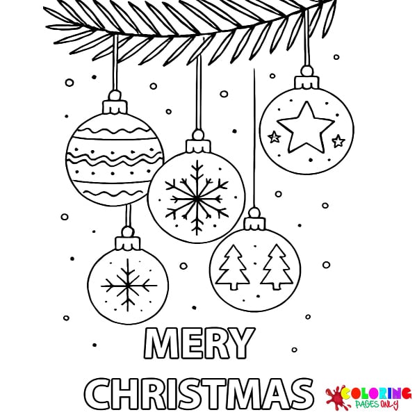 Christmas Ornaments Coloring Pages