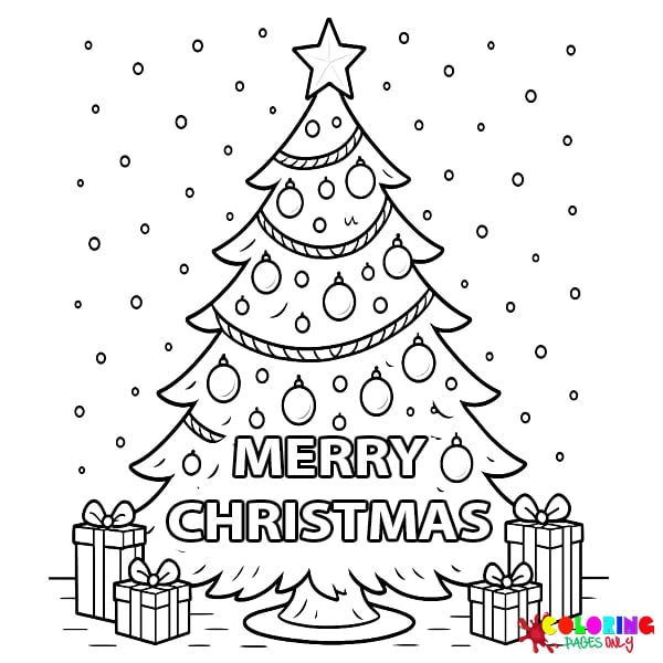 Christmas Tree Coloring Pages