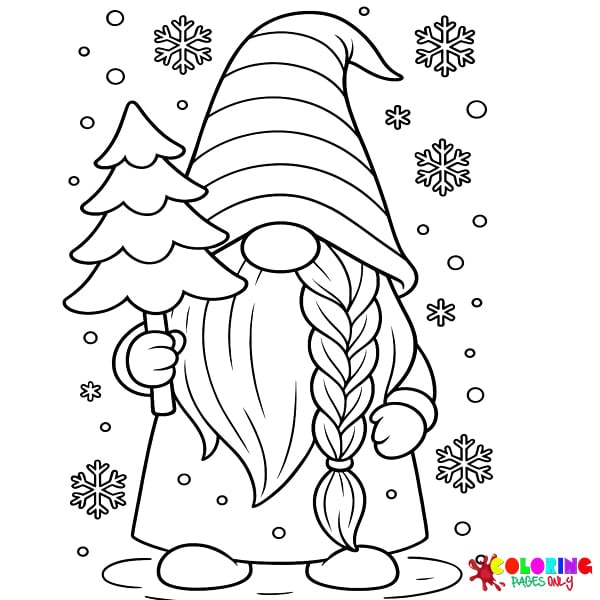 Gnome Coloring Pages