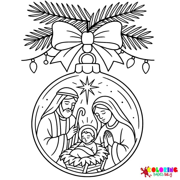 Religious Christmas Coloring Pages