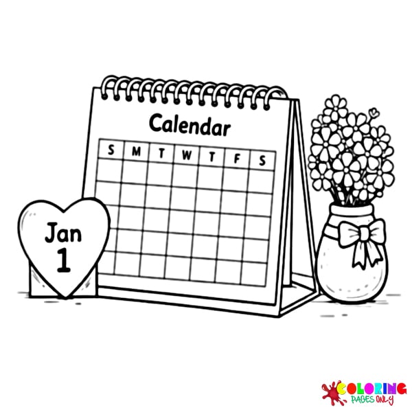 Calendar Coloring Pages