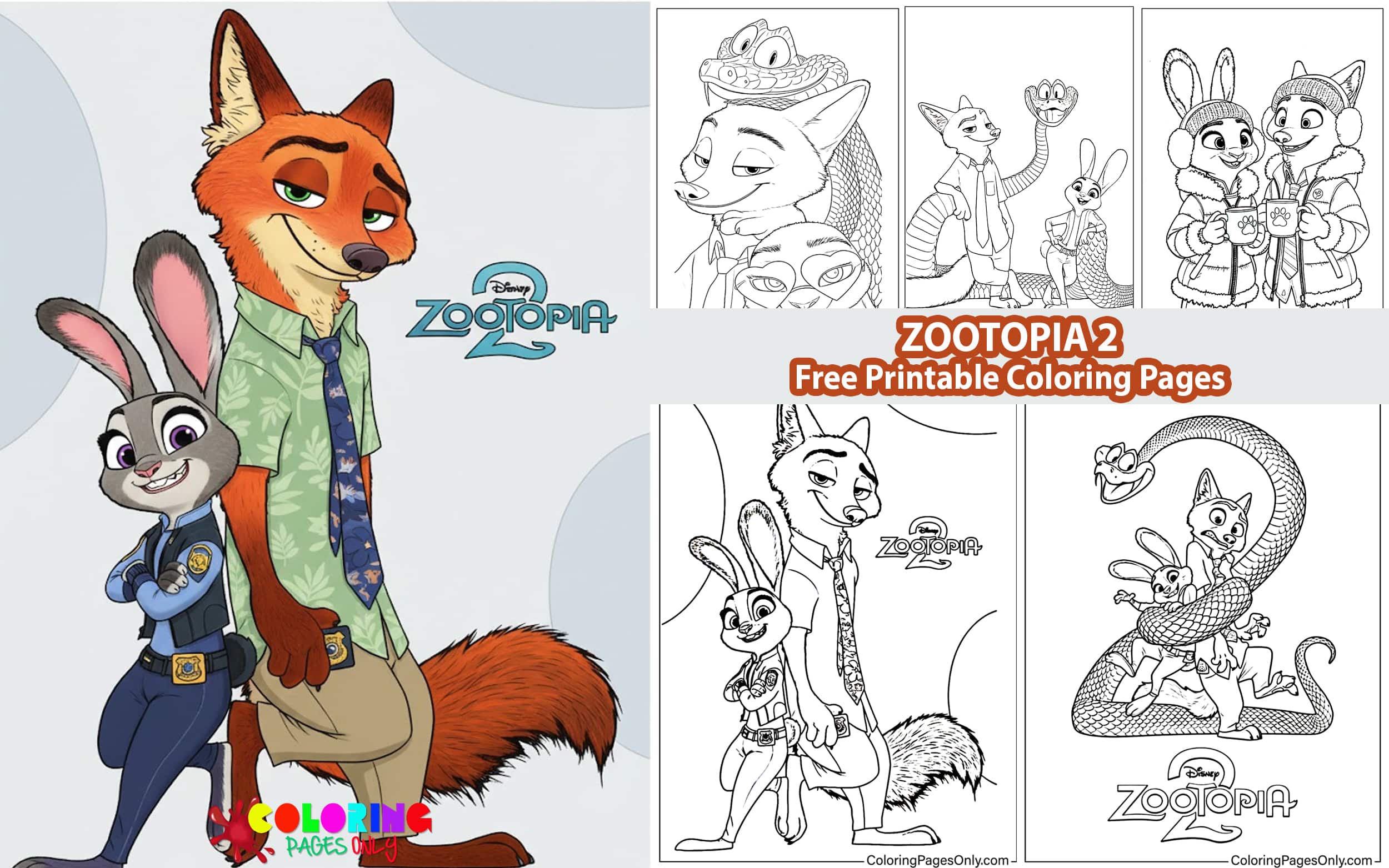 Zootopia Coloring Pages