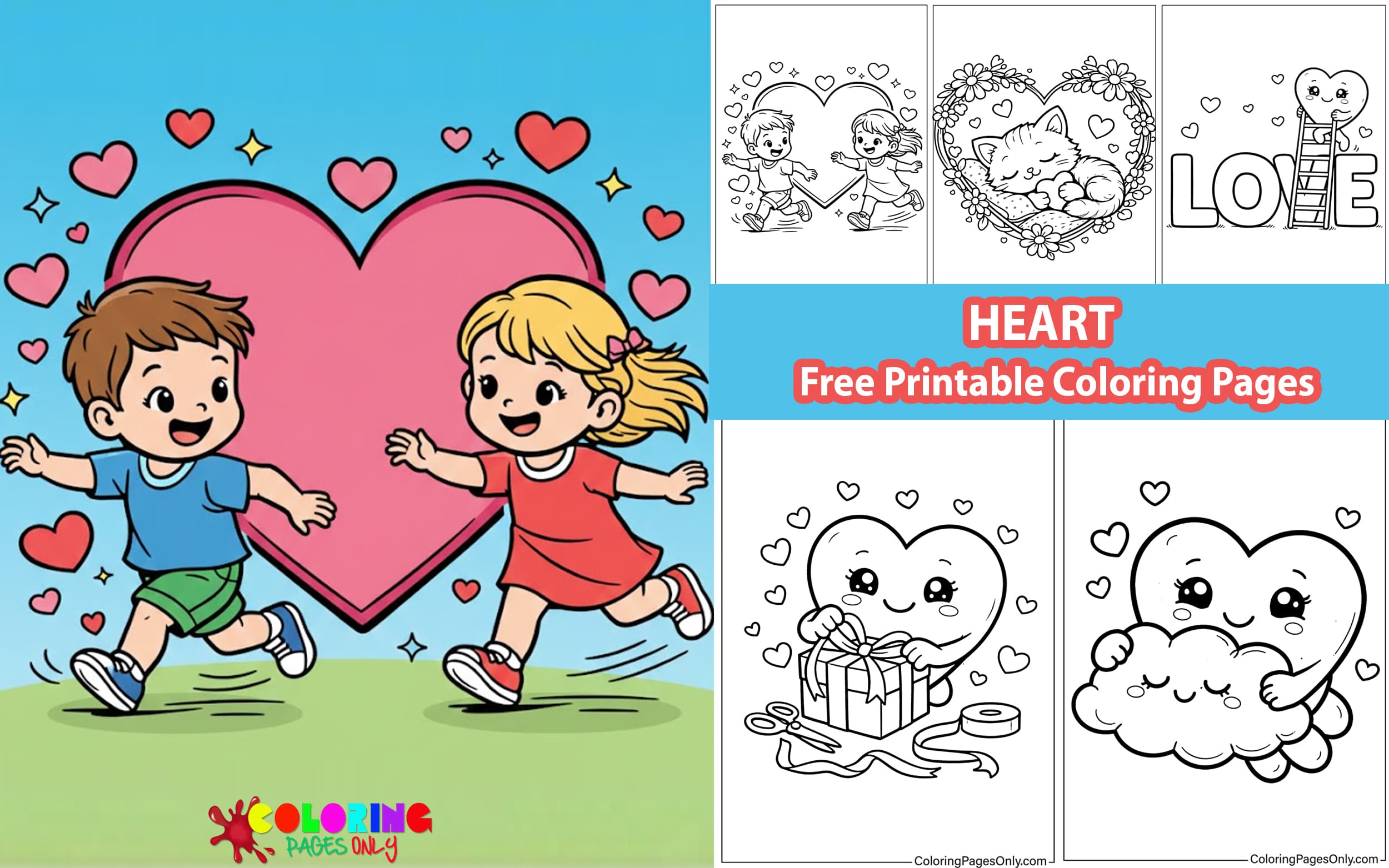 Heart Coloring Pages