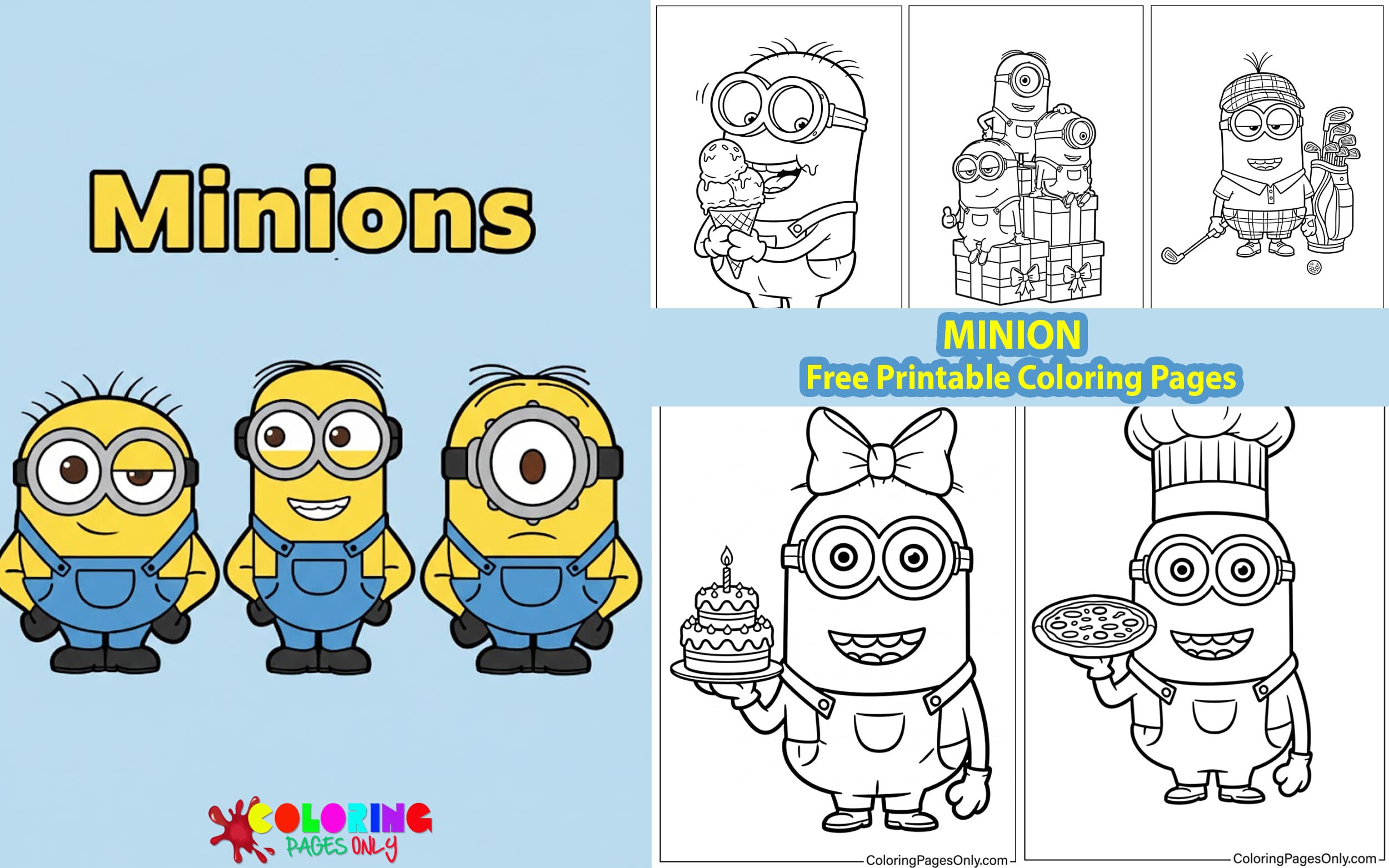 Minion Coloring Pages