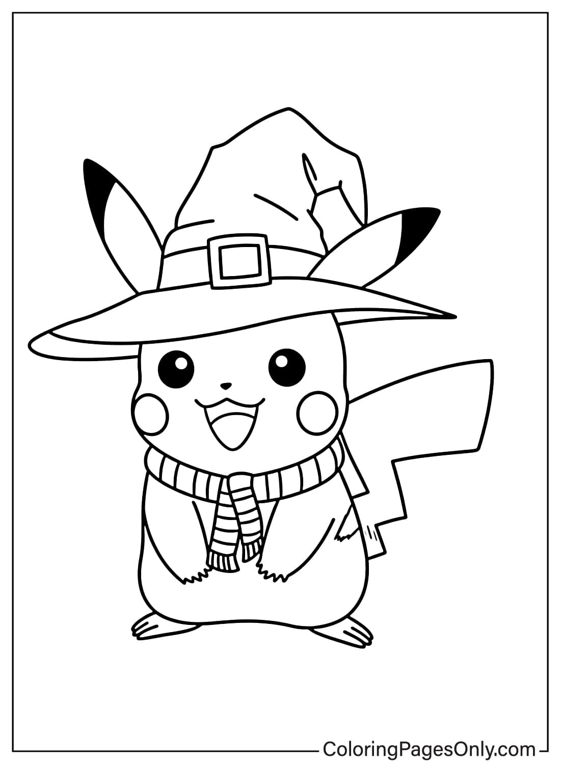 Coloriage Raichu en position de combat, image size:1101x1500