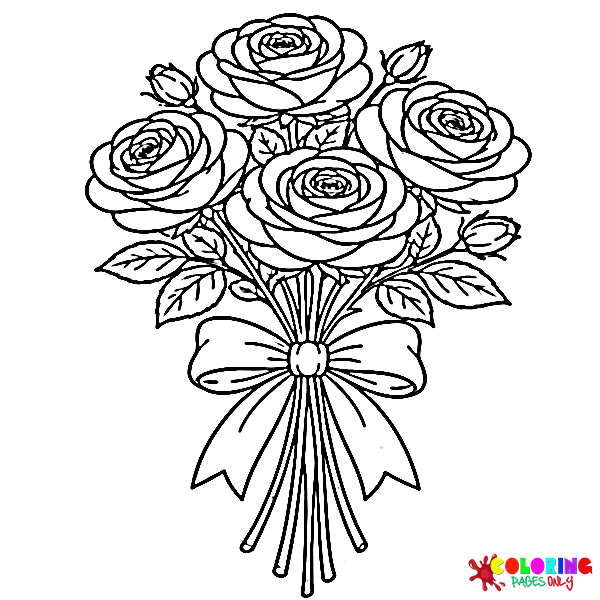 Rose Coloring Pages