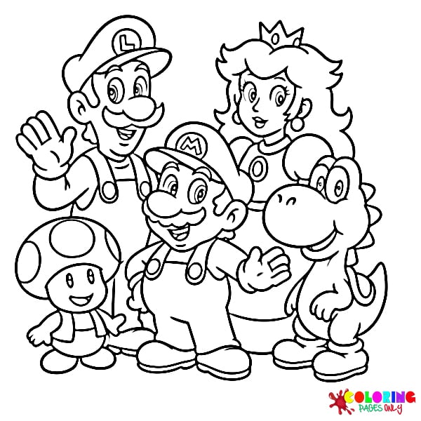 Super Mario Bros Coloring Pages