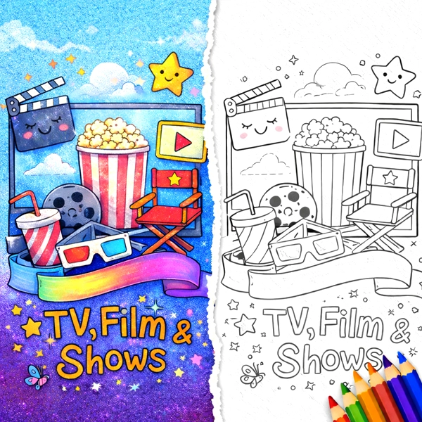 TV Show and Films coloring pages