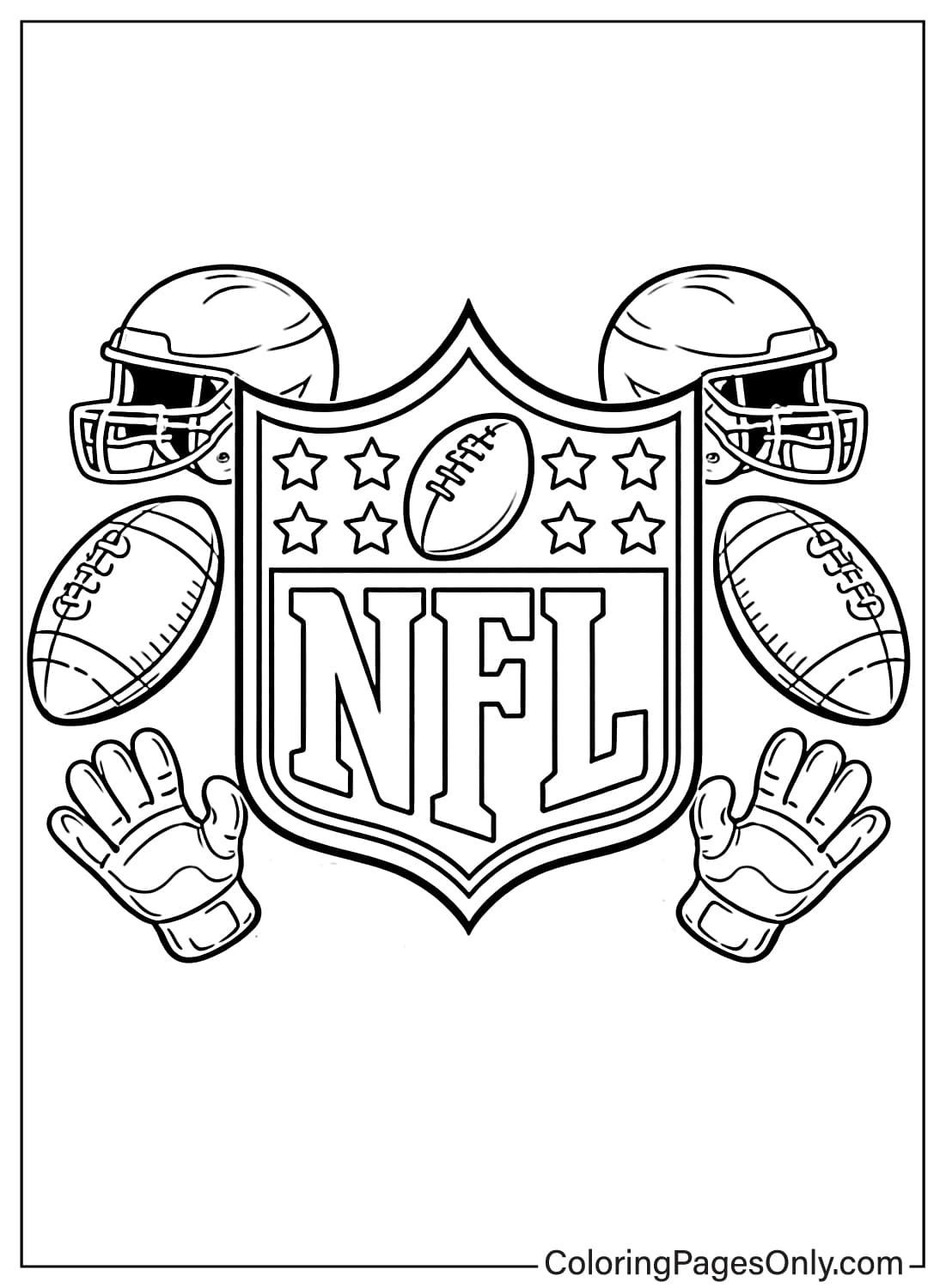 NFL equipment logo coloring page from NFL