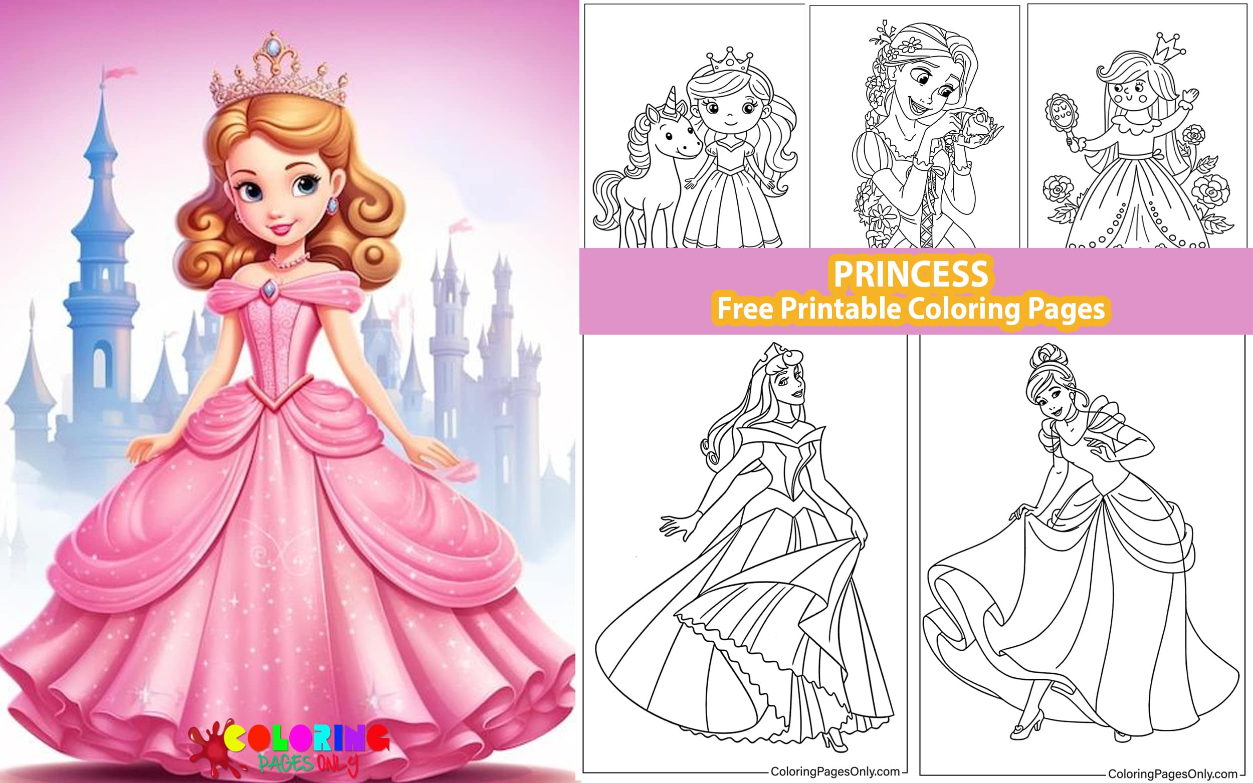 Princess coloring pages