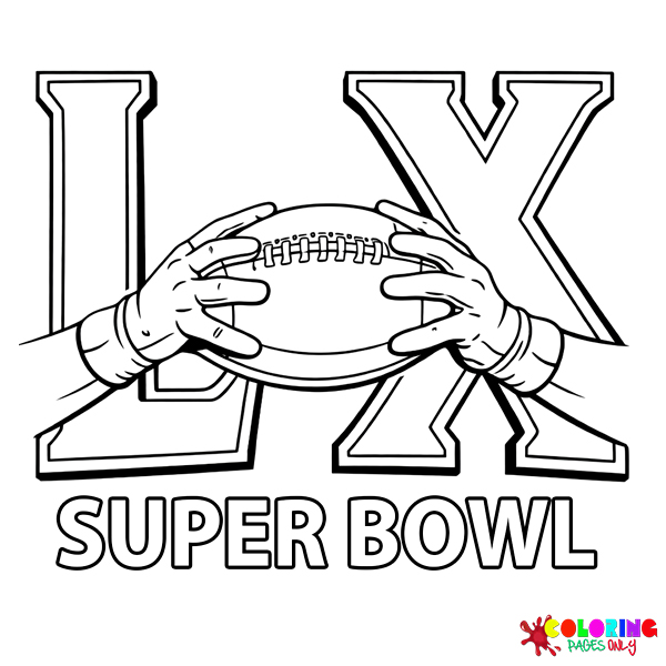 Super Bowl coloring pages