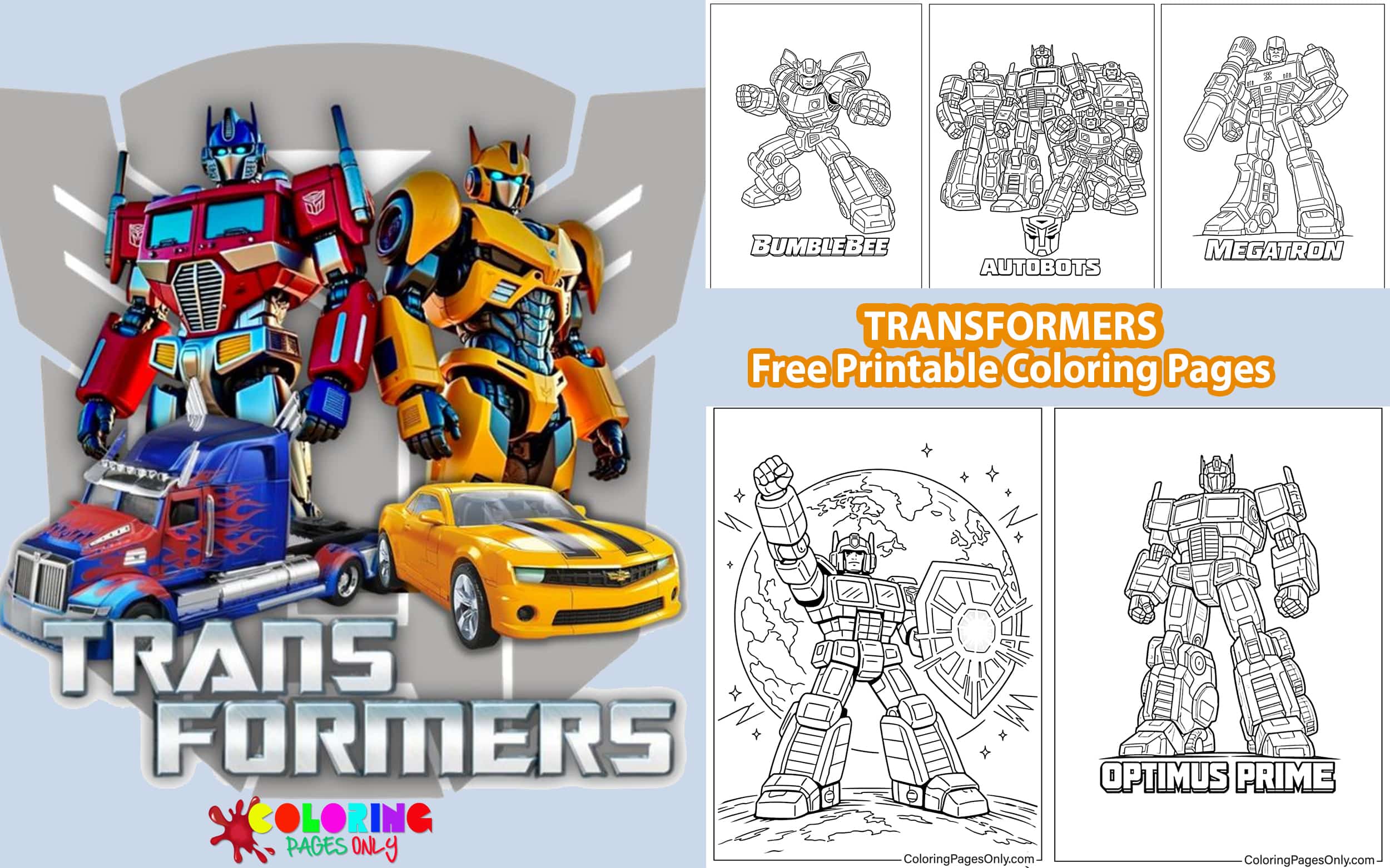 Transformers Coloring Pages