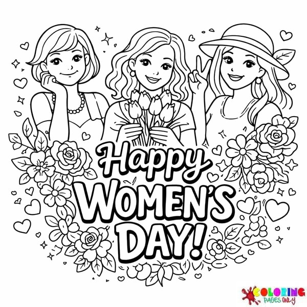 Women's Day Coloring Pages