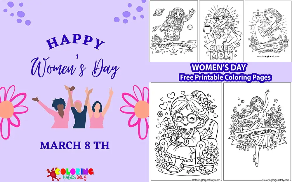 Women's Day Coloring Pages