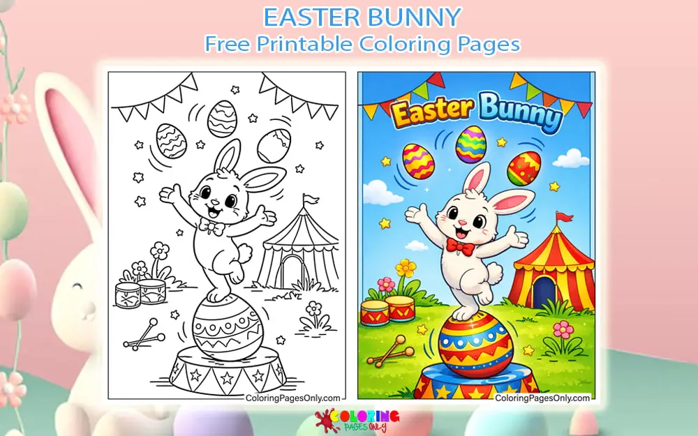 Easter Bunny Coloring Pages