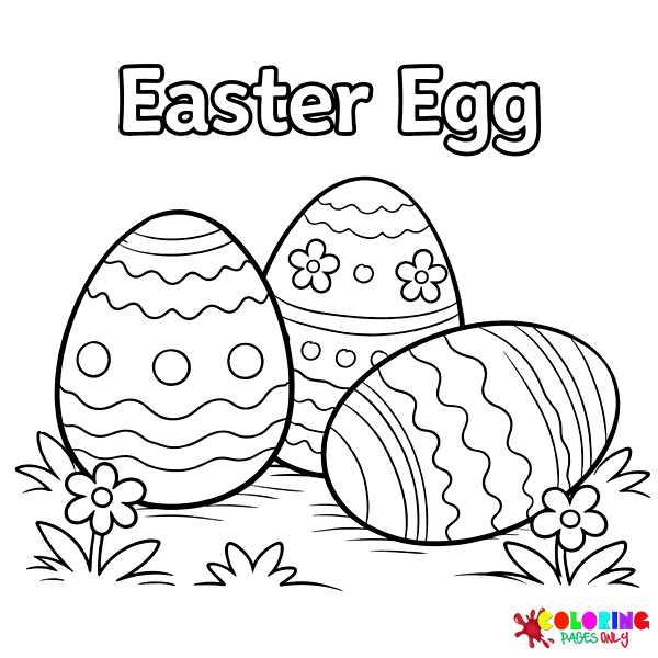 Easter Eggs Coloring Pages