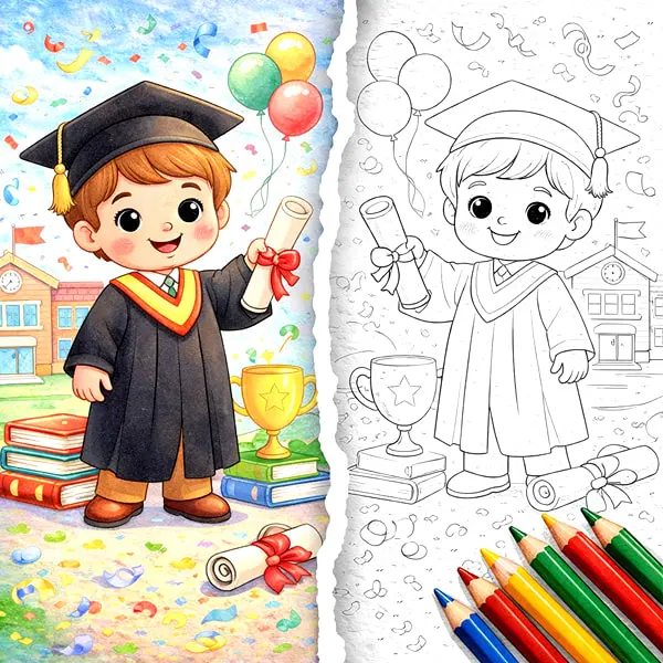 Educational coloring pages