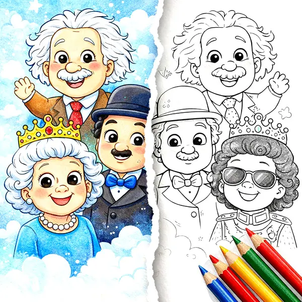 People coloring pages
