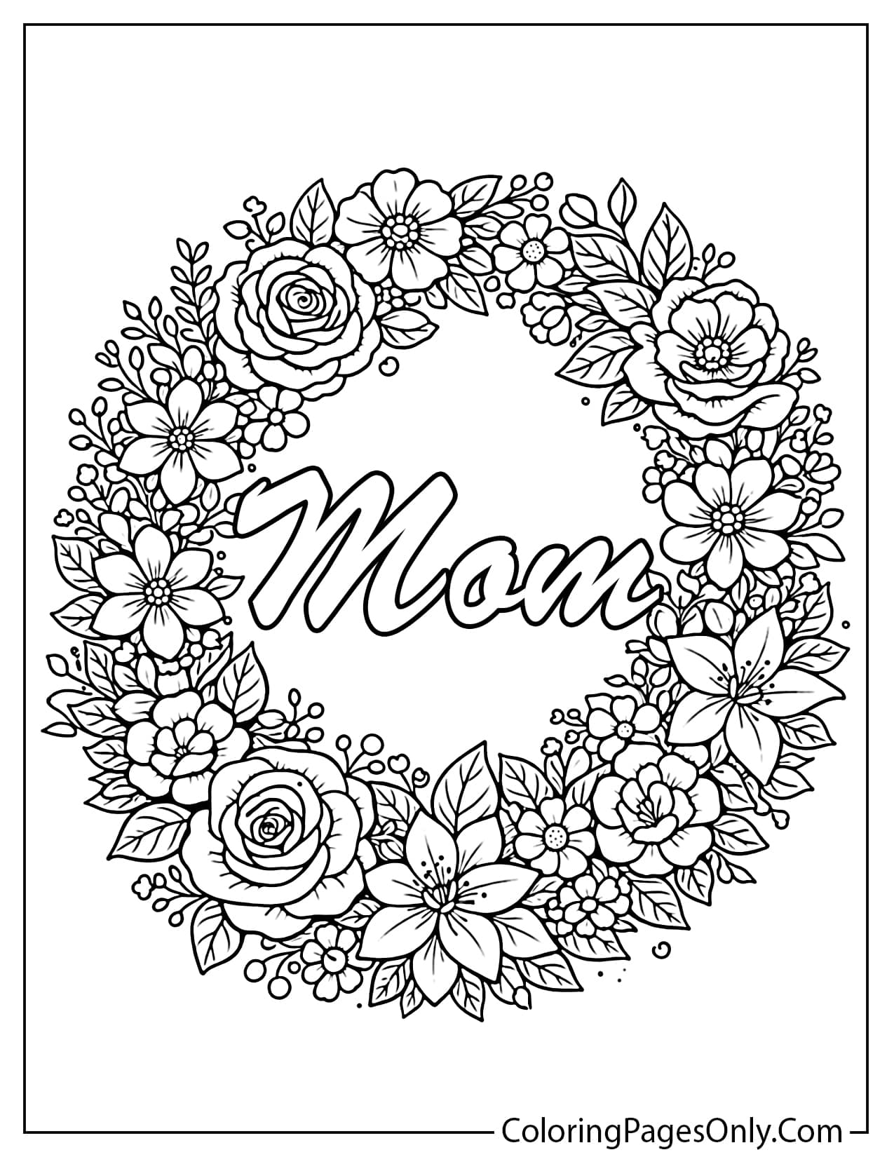 Detailed Floral Wreath for Mom from Mother's Day