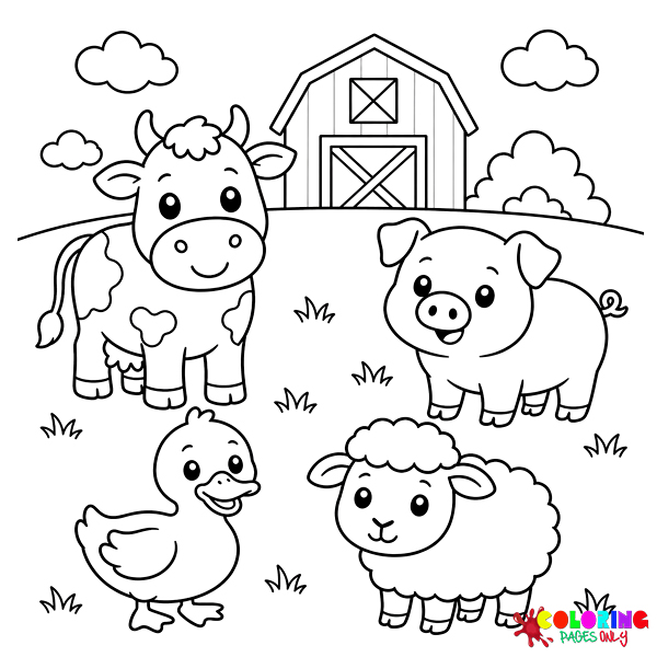 Farm Animal Coloring Pages