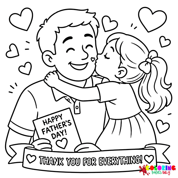 Father's Day Coloring Pages