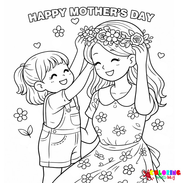 Mother's Day Coloring Pages