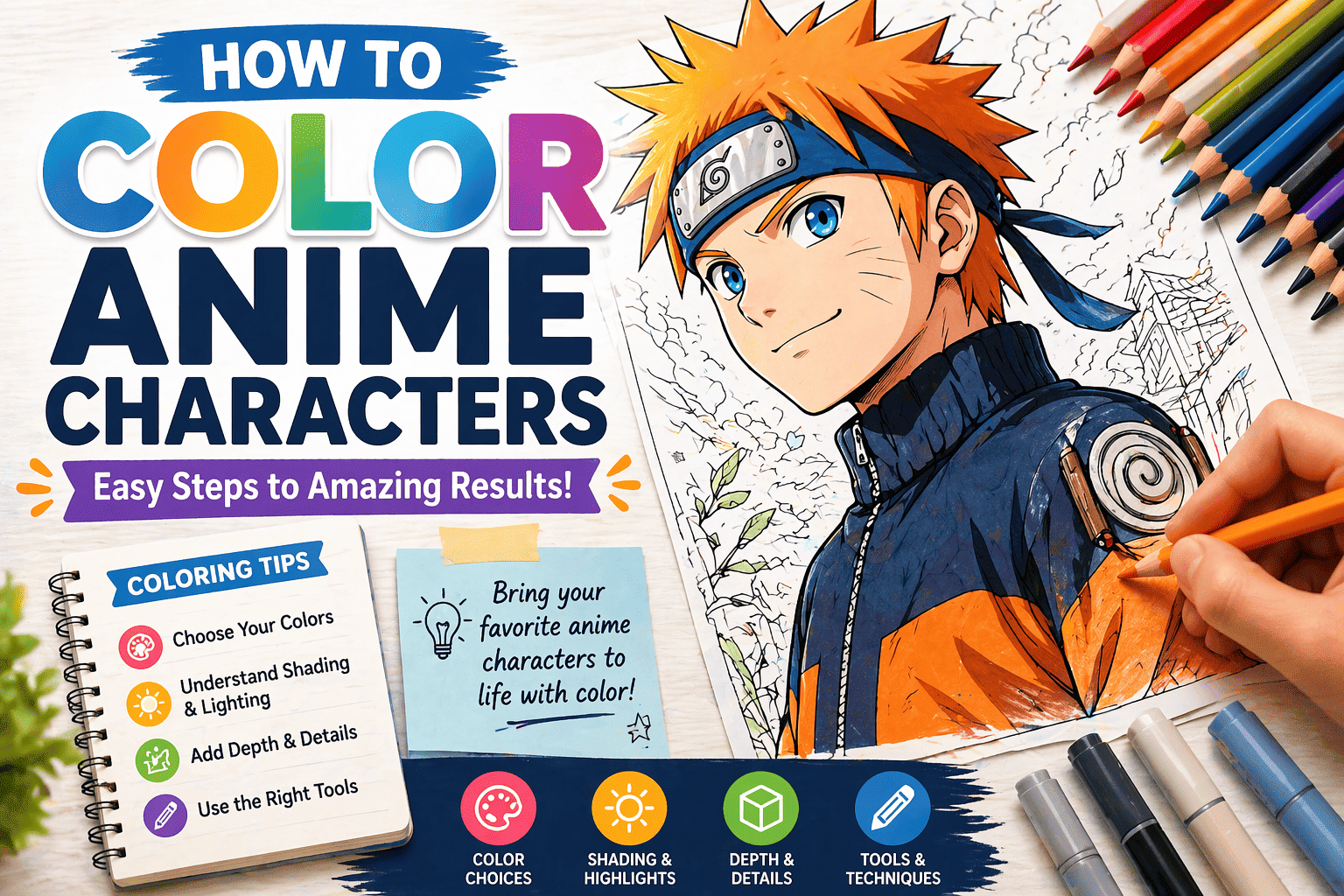 How to Color Anime Characters: Complete Guide