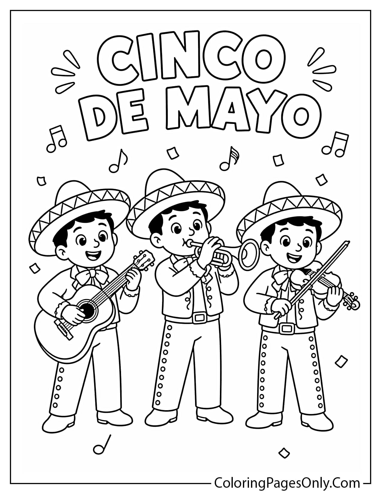 Mariachi band performing music for Cinco de Mayo from Cinco De Mayo