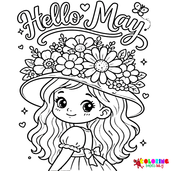 May Coloring Pages