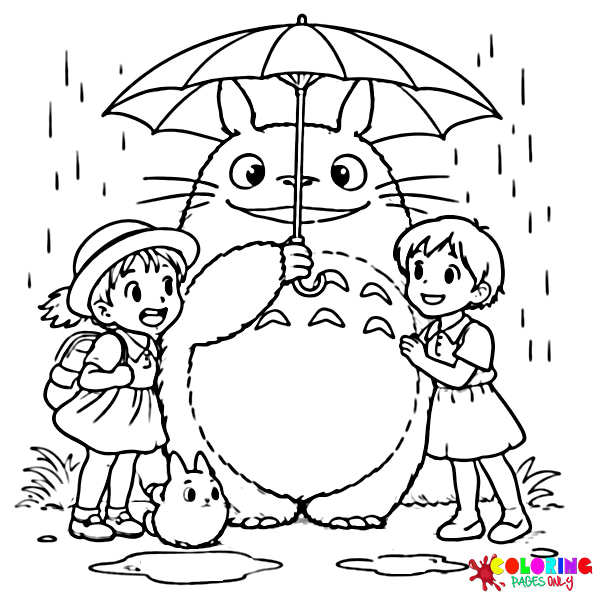 My Neighbor Totoro Coloring Pages