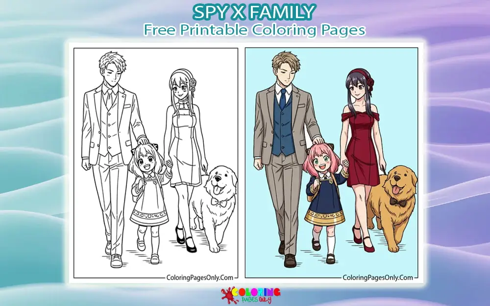 Spy x Family Coloring Pages