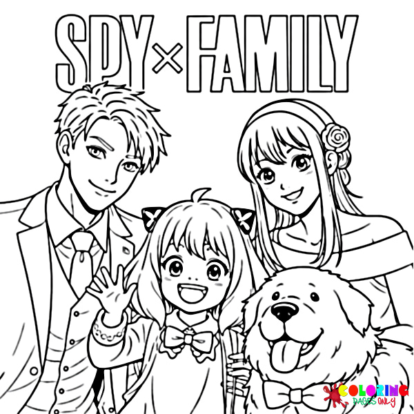 Spy x Family Coloring Pages