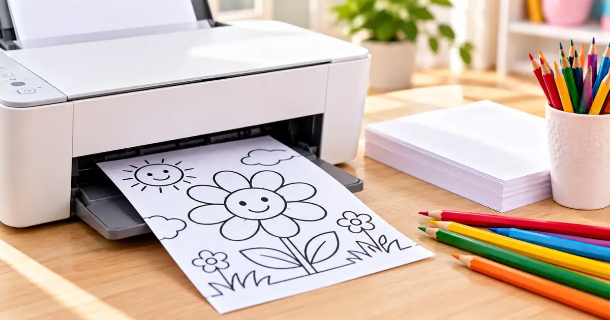 How to Print Coloring Pages at Home: Letter, A4 and PDF