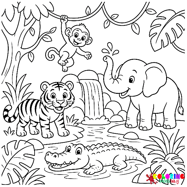 Jungle Coloring Pages