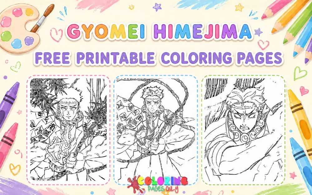 Gyomei Himejima Coloring Pages