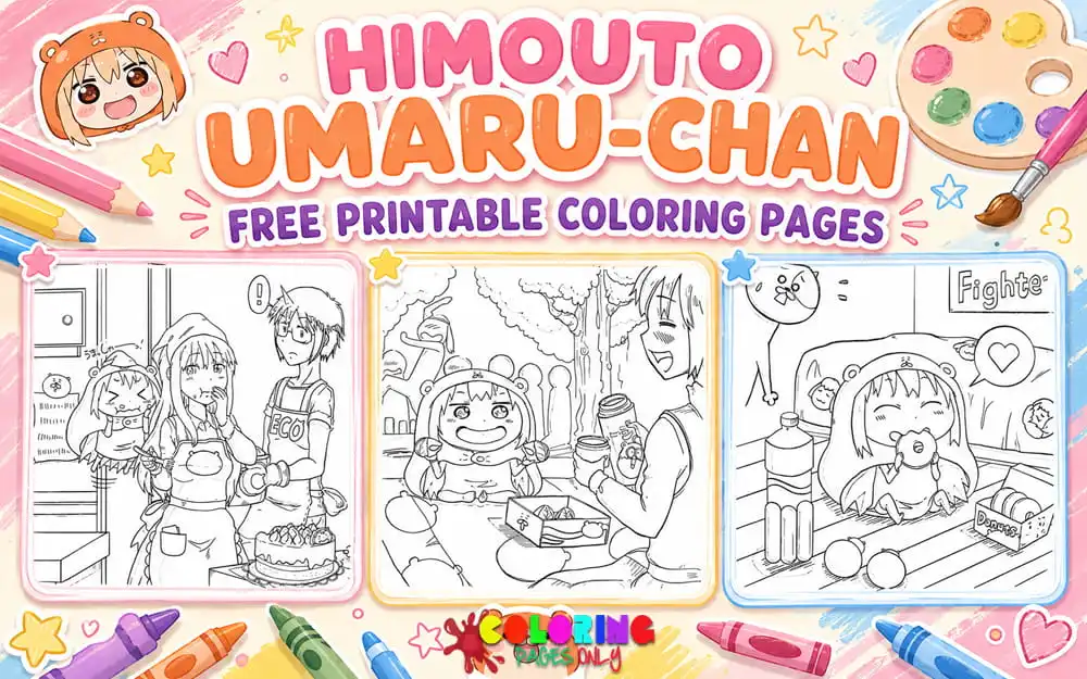 Himouto Umaru-chan Coloring Pages