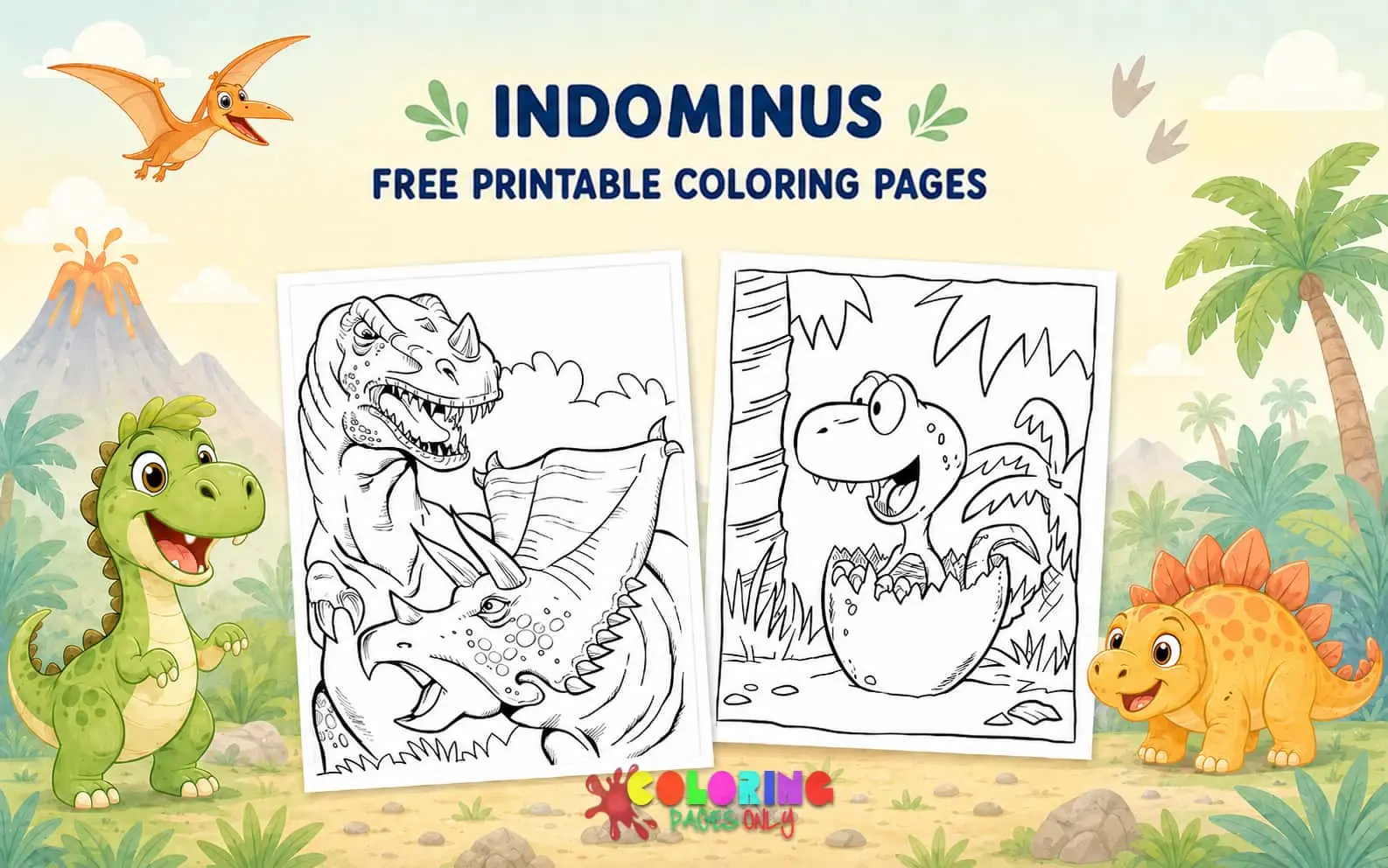 Indominus Coloring Pages