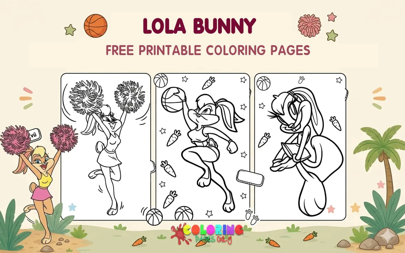 Lola Bunny Coloring Pages