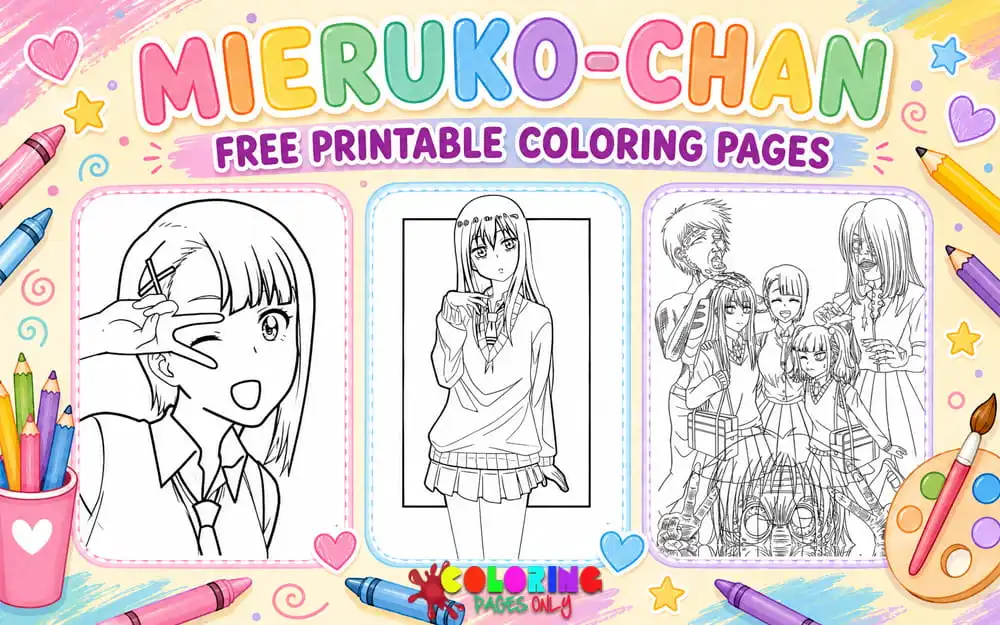 Mieruko-chan Coloring Pages