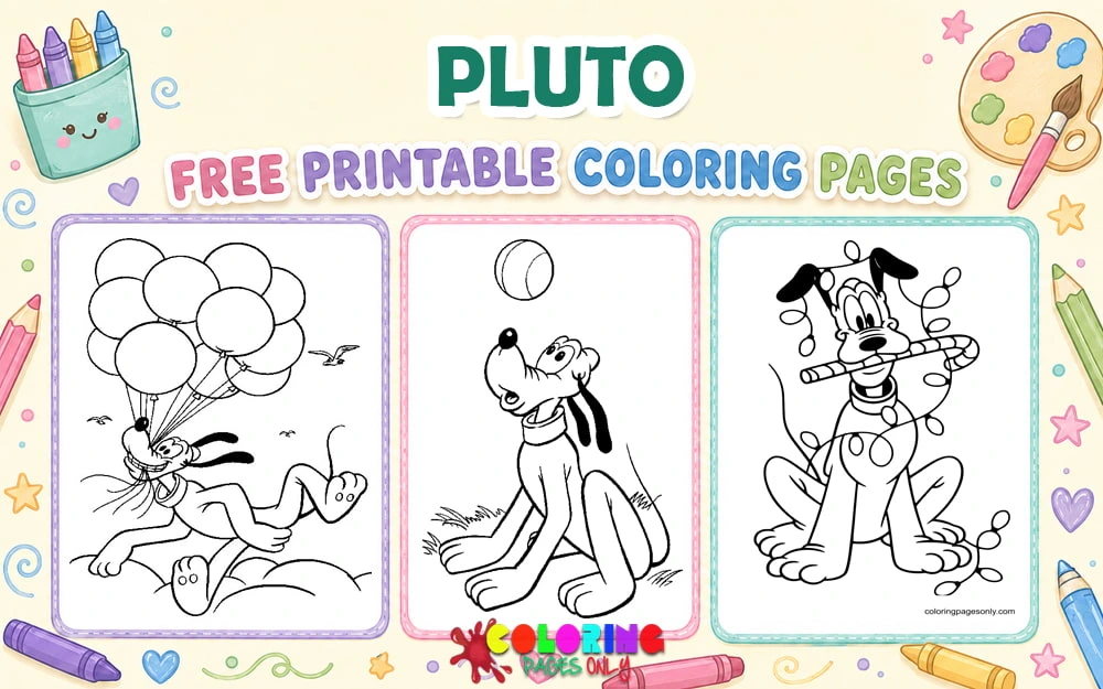 Pluto Coloring Pages